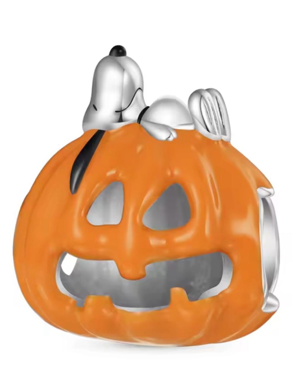 Peanuts style Halloween Great Pumpkin Charm with Snoopy (NWOT)